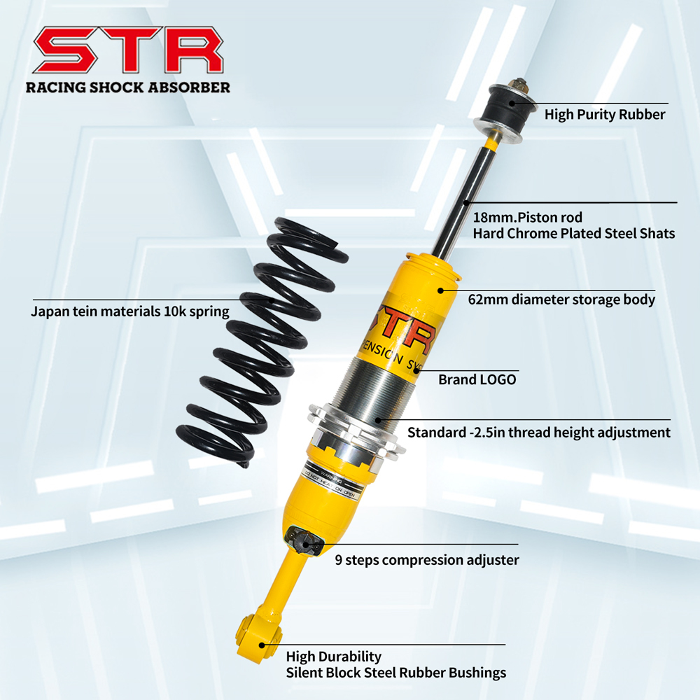 STR Adjustable Shock Foam Cell 4x4 Off Road Shock Absorber 60mm Tube