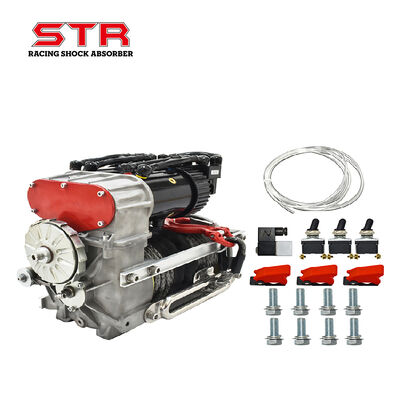 Twin Motor Winch Off-road Competition Winch with 14000LBS Rated Line Pull 12V DC Power and Dual Braking System